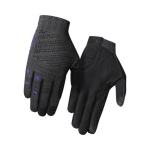 giro w xnetic trail womens mountain cycling gloves - titanium/electric purple (2023), large