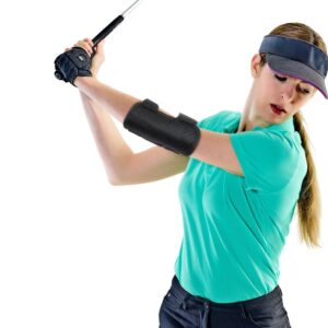 Golf Swing Training Aid Elbow, Golf Swing Trainer, Straight Arm Golf Training Aid with TIK-Tok Sound Notifications, Posture Correction Brace of Golf Swing for Beginners Training