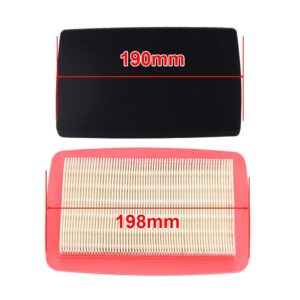 Mengxiang 544271501 512652001 Air Filter fit for Redmax EBZ8000 EBZ8001 EBZ8001RH EBZ8050 EBZ8050RH EBZ8500 EBZ8500RH Husq-varna 170BF 180BF 180BT 370BFS 380BFS 570BFS 580BFS Rep T4012-82310