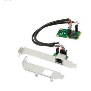 cerrxian mini pci-e gigabit ethernet pci express network card nic 10/100 / 1000mbps with low profile bracket