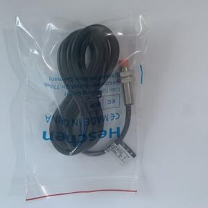 Heschen M12 Inductive Proximity Sensor Switch PR12-4DP Cylindrical Type Detector 4mm DC12-24V 3-Wire PNP NO(Normally Open) CE