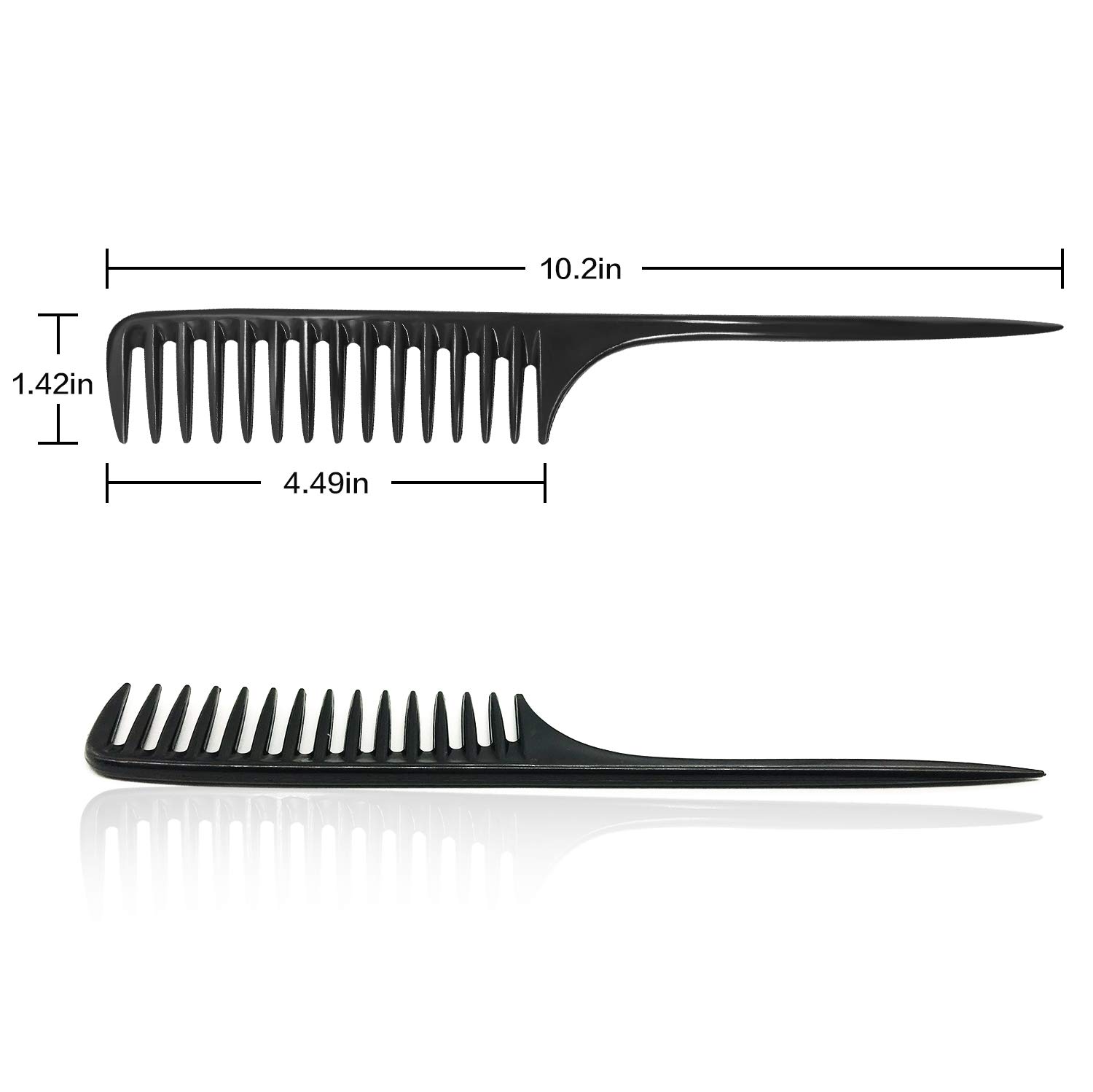 Wapodeai Wide Tooth Comb Detangling Hair Brush, Anti Static Heat Resistant Hair Comb, Suitable for all Kinds of Hair.