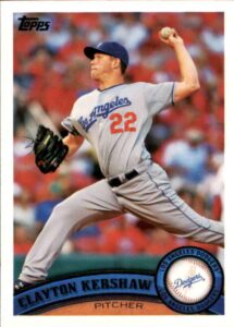 2011 topps #275 clayton kershaw los angeles dodgers mlb baseball card nm-mt