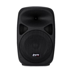 lyxpro 8” inch active pa rechargeable battery speaker system, equalizer, bluetooth connection, sd slot usb mp3 aux, mic,1/4" 1/8" 3.5mm inputs, spa-8 battery