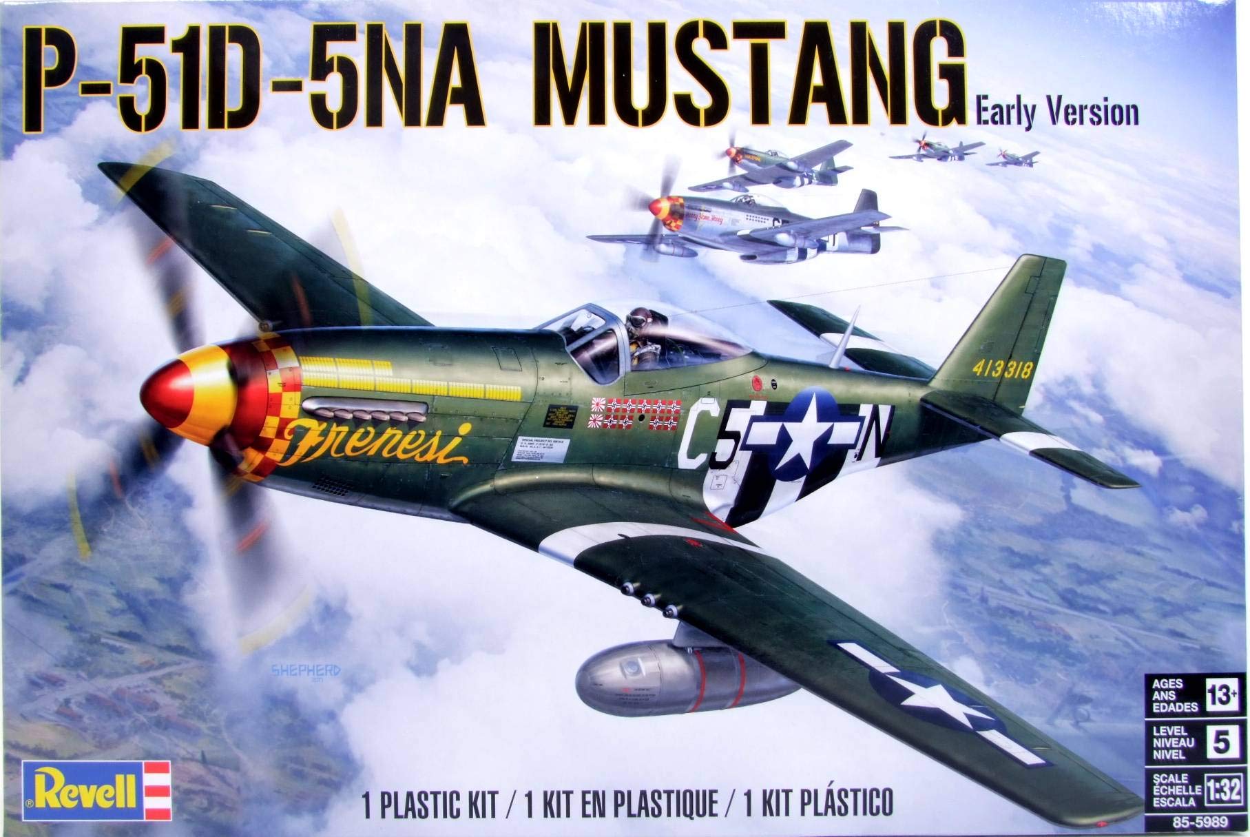 REVELL USA, LLC PLASTIC MODEL KIT MUSTANG, Multi