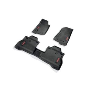 mopar jeep 2020 gladiator all weather floor mats red lettering oem mopar