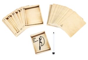 forged dice co blank dry erase spellbook card-deck - pack of 2 - standard card style fits forged dice co spell card books - works great for making custom d&d spellbook cards