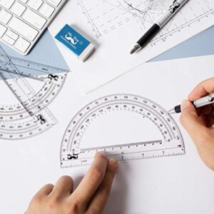 Mr. Pen- Protractor, 6 inch, 3 Pack, Protractors, Clear Protractor, Geometry Protractor, Protractor 6 inch, Clear Plastic Protractor, Protractor for School, Protractor Math, Plastic Protractor Clear