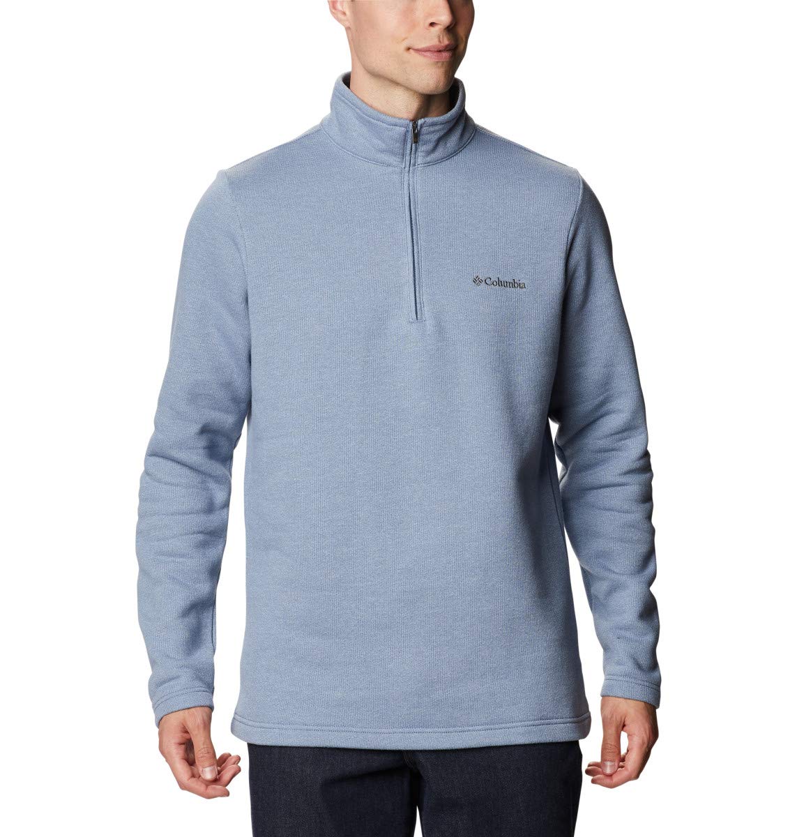 Columbia Men's Great Hart Mountain III Half Zip Bluestone