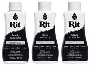 rit all-purpose liquid dye, 8 ounce, black (Тhrее pаck)