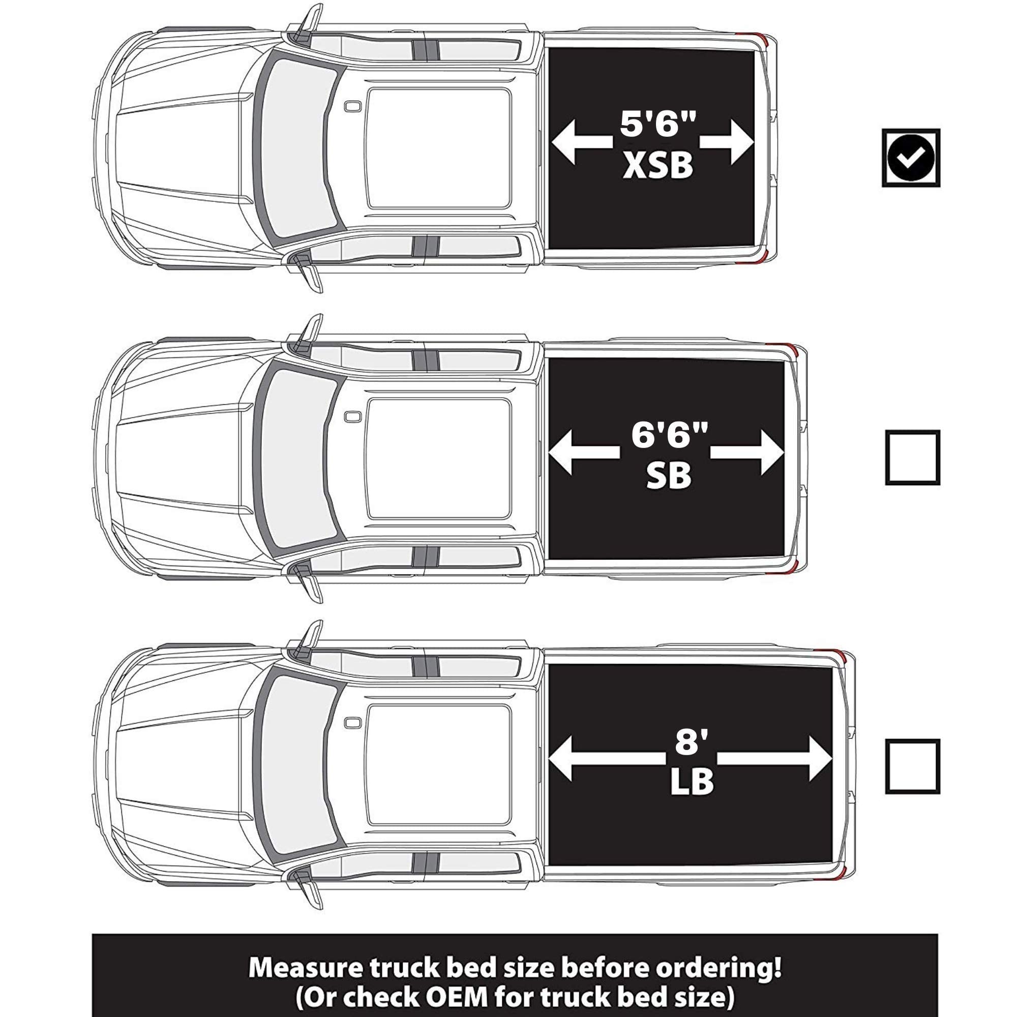 LEER ROLLITUP | Compatible with 2015-2023 Ford F-150 with 5.6' Bed | Soft Roll Up Truck Bed Tonneau Cover | 4R112 | Low-Profile, Sturdy, Easy 15-Minute Install (Black)