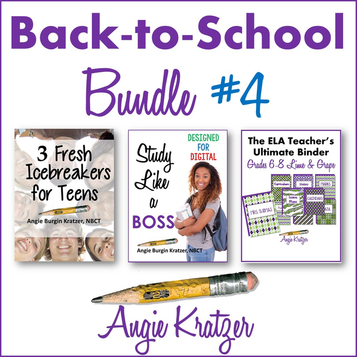 Back to School Bundle #4 {ELA Teacher Binder, Study Skills Unit, Icebreakers}