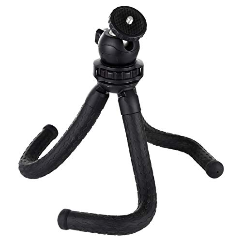 PULUZ Flexible Camera Tripod, Mini Octopus Flexible Tripod Holder with Ball Head for oPro/Action Cam/DSLR Canon Nikon Sony, Smartphone Size: 11.81X1.97 inch