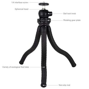 PULUZ Flexible Camera Tripod, Mini Octopus Flexible Tripod Holder with Ball Head for oPro/Action Cam/DSLR Canon Nikon Sony, Smartphone Size: 11.81X1.97 inch