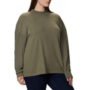 Columbia Women's Pine Street Long Sleeve Knit Stone Green