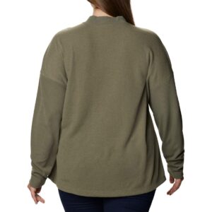 Columbia Women's Pine Street Long Sleeve Knit Stone Green