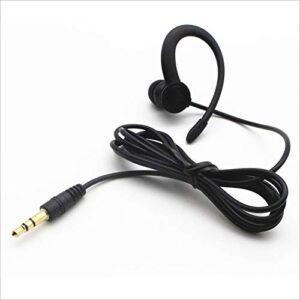 linhuipad single side earbud headphones stereo in-ear earphone removable hook earphone for pc smartphones mp3 mp4 players