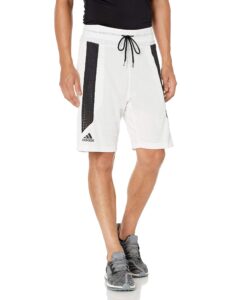 adidas male creator 365 shorts, white/black , s
