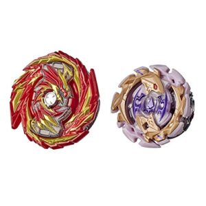 beyblade burst rise hypersphere dual pack master devolos d5 and forneus f5-2 right-spin battling top toys, ages 8 and up