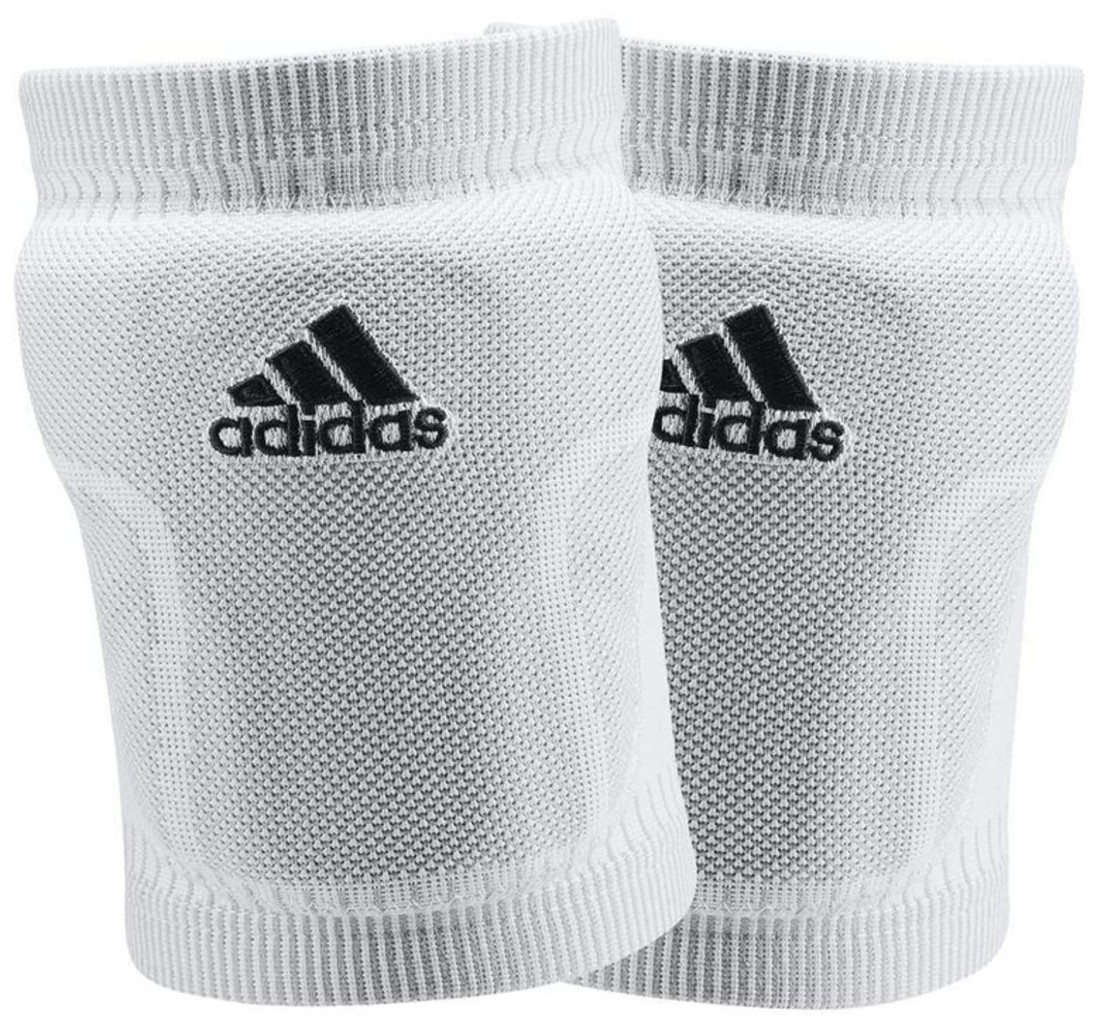 adidas Unisex-Adult Primeknit Knee Pad, White/Black, Medium