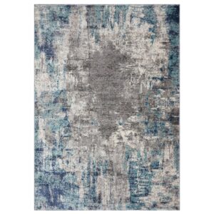 LUXE WEAVERS Euston Blue 5 x 7 Abstract Modern Area Rug