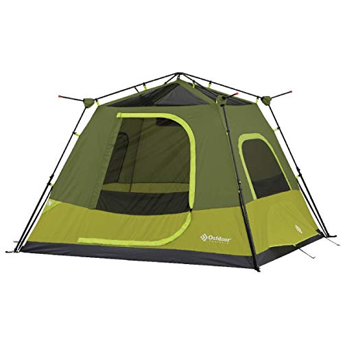 Outdoor Products Camping Tent - Instant Cabin Tent Easy Pop Up | 4 Person Tent | Best Family Tent for Camping, Hiking, & Backpacking