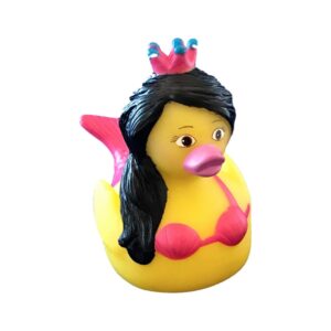 3" Mermaid Rubber Duck [Floats Upright] - Baby Safe Bathtub Bathing Toy