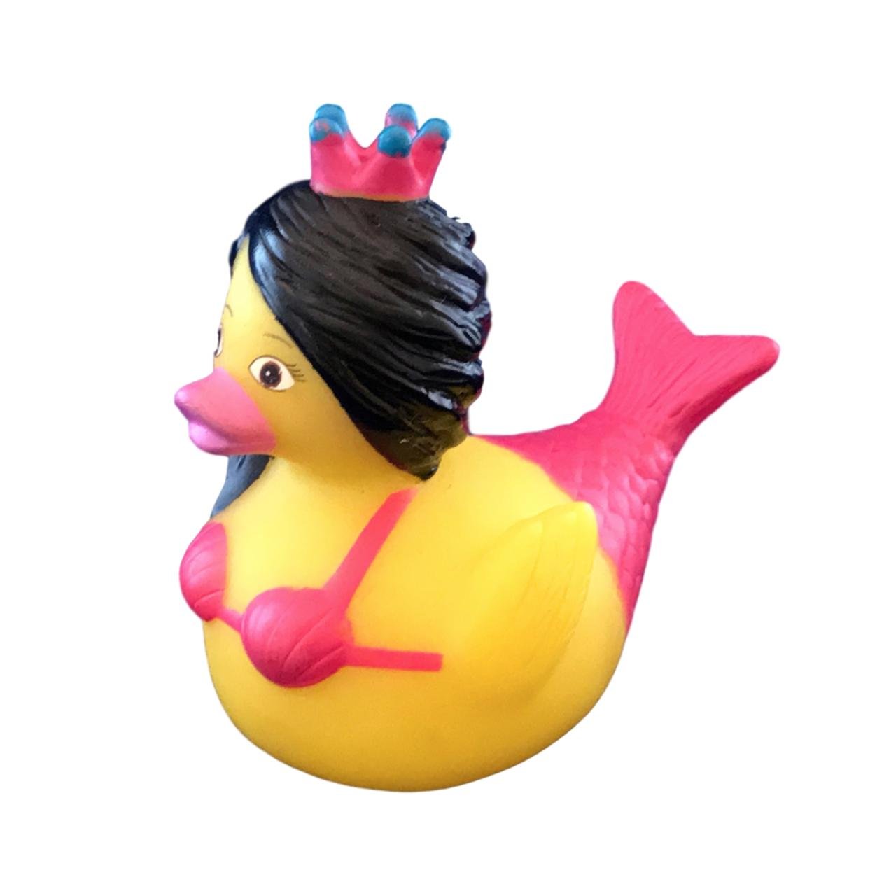 3" Mermaid Rubber Duck [Floats Upright] - Baby Safe Bathtub Bathing Toy