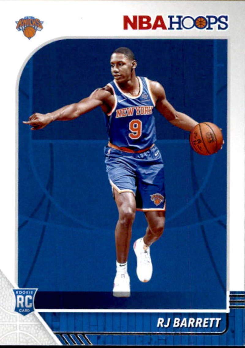 2019-20 Panini NBA Hoops #201 RJ Barrett New York Knicks Rookie Basketball Card