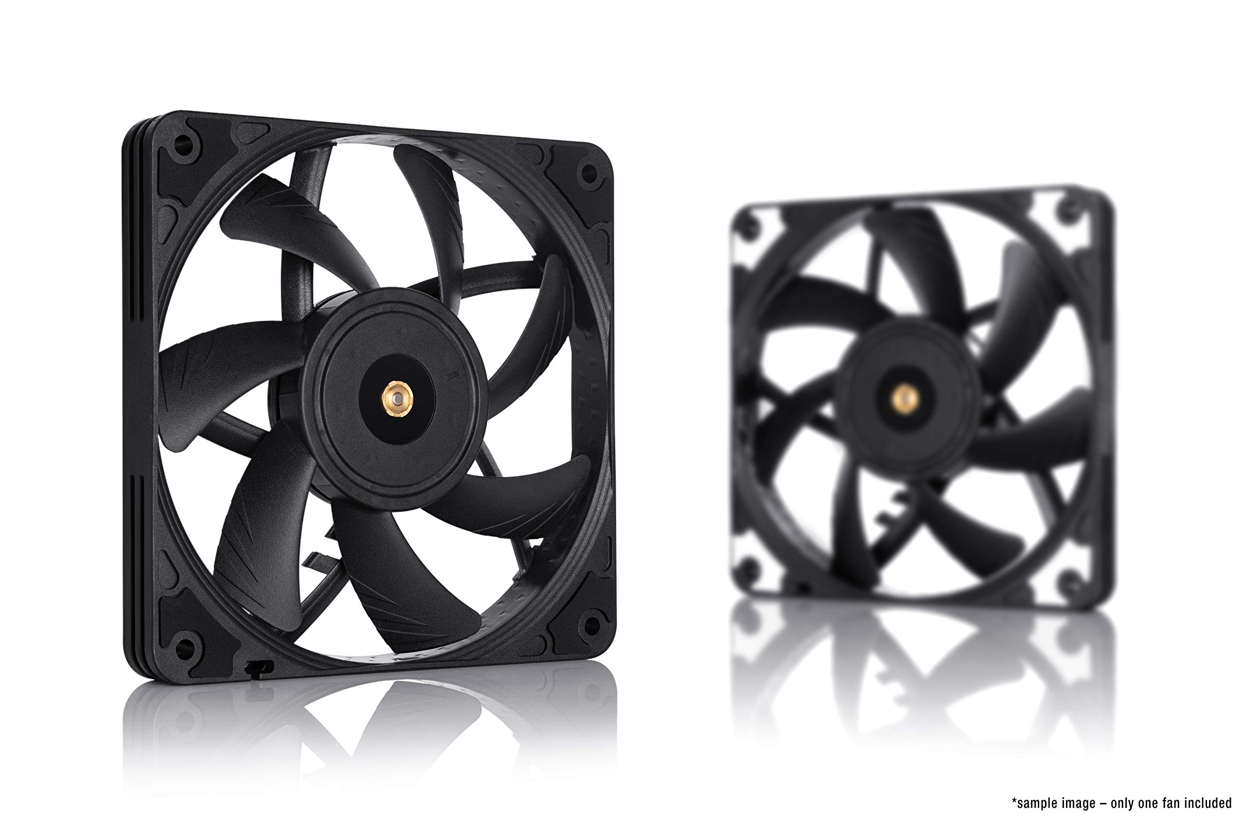 Noctua NF-A12x15 PWM chromax.Black.swap, Premium Quiet Slim Fan, 4-Pin (120x15mm, Black)