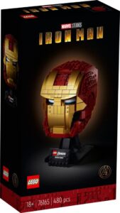 lego 76165 marvel super heroes iron man helmet, collectible for adults