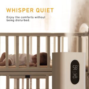 Humidifiers for Bedroom Large Room, AILINKE 8L Large Ultrasonic Top Fill Humidifier with 3 Speed Humidistat for Baby Kids Adults Home Yoga Sleep