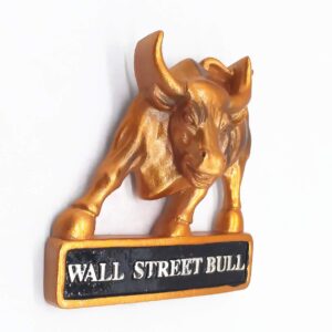 Charging Bull of Wall Street Manhattan New York USA Fridge Magnet Tourist Souvenir Gift Home Kitchen Decoration Magnetic Sticker,Wall Street America Refrigerator Magnet Collection