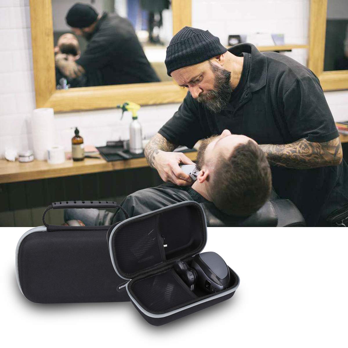 Aproca Hard Storage Portable Case, for Remington Balder Pro Head Shaver XR7000 and Accessories