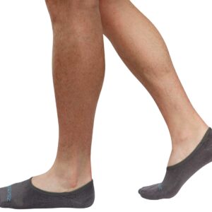 ZeroSock Bamboo Viscose Super Low Invisible Socks With Mesh Ventilation with Anti-Slip Gel Heel Grip (4 Pairs Per Box)