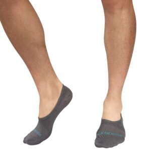 ZeroSock Bamboo Viscose Super Low Invisible Socks With Mesh Ventilation with Anti-Slip Gel Heel Grip (4 Pairs Per Box)