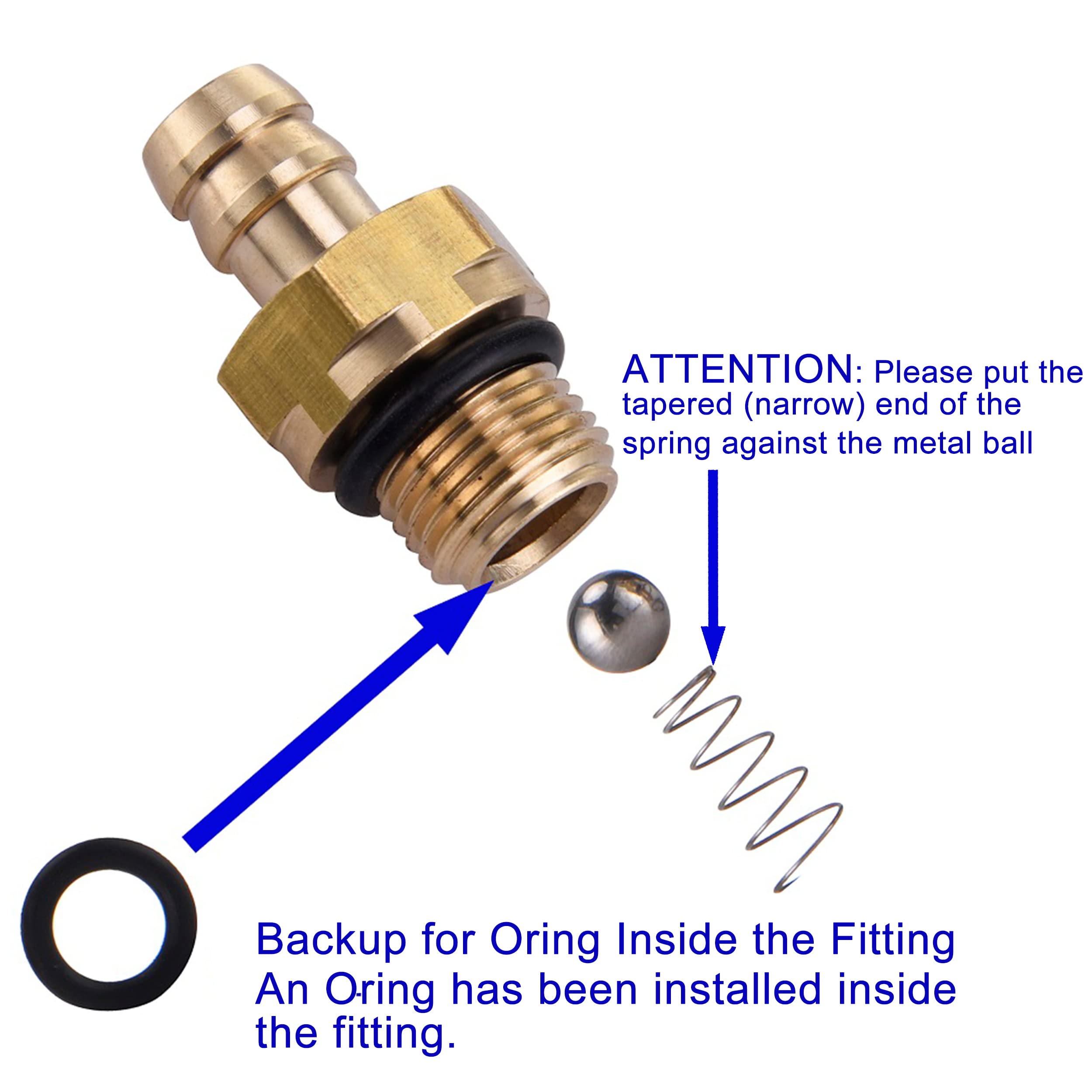 RIDGE WASHER Compatible Chemical Injector Set for Pressure Washer, Pressure Washer Replacement Accessories for 203640GS 190593GS 190635GS