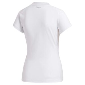 adidas womens AEROREADY Freelift Tennis Match T-Shirt White/Grey Small