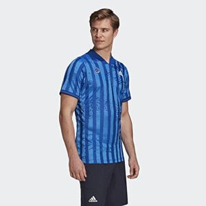 adidas Male Freelift Engineered Aeroready Tee , Team Royal Blue/White , M