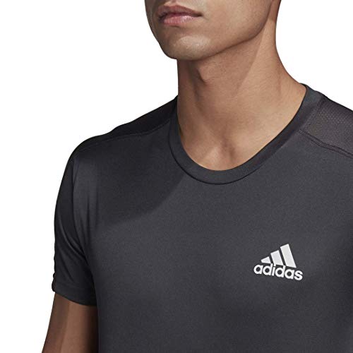 adidas Men's Own The Run Tee, Black, X-Large