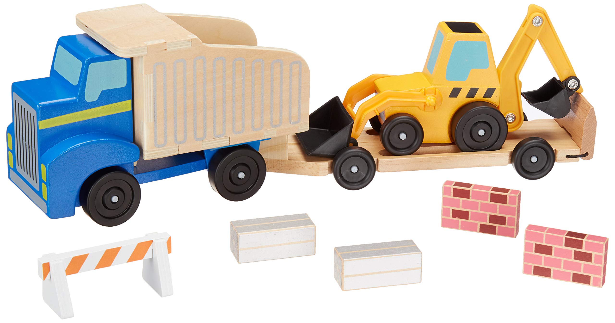 Melissa & Doug Classic Toy Dump Truck & Loader