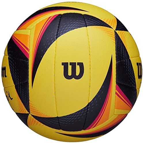 WILSON AVP OPTX Game Volleyball - Official Size, Yellow/Black