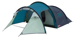 coleman cortes 3 tent, 3 man tent, 1 bedroom hiking tent, absolutely waterproof lightweight camping tent with sewn-in groundsheet, blue