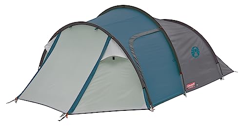 Coleman Cortes 3 Tent, 3 Man Tent, 1 Bedroom Hiking Tent, Absolutely Waterproof Lightweight Camping Tent with Sewn-in Groundsheet, Blue