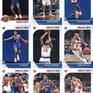 2019-20 Panini NBA Hoops New York Knicks Team Set of 10 Cards: Julius Randle(#121), Kevin Knox II(#123), Frank Ntilikina(#125), Mitchell Robinson(#126), Dennis Smith Jr.(#127), Allonzo Trier(#128), RJ Barrett(#201), Ignas Brazdeikis(#235), Marcus Morris(#