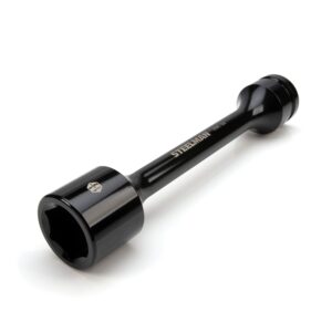 steelman 1-inch drive x 1-1/2-inch 475 ft-lb torque stick, prevents over-tightening of lug nuts, black powder-coated steel