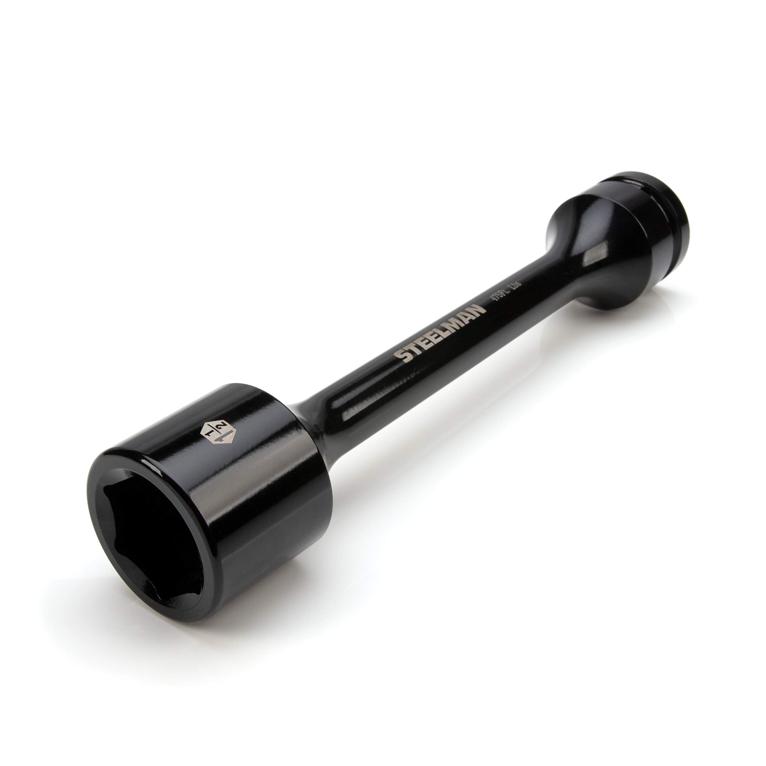 Steelman 1-Inch Drive x 1-1/2-Inch 475 ft-lb Torque Stick, Prevents Over-Tightening of Lug Nuts, Black Powder-Coated Steel