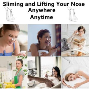 AMIJEAL Nose Shaper Clip Pain-Free Nose Bridge Straightener Corrector Soft Silicone Nose Slimmer Rhinoplasty Device Nose Up Lifting Clip Beauty Tools