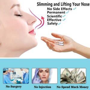 AMIJEAL Nose Shaper Clip Pain-Free Nose Bridge Straightener Corrector Soft Silicone Nose Slimmer Rhinoplasty Device Nose Up Lifting Clip Beauty Tools