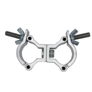 dj truss swivel coupler clamp fit pipe 32-35mm f24 heavy duty aluminum alloy 110 lbs for stage lighting